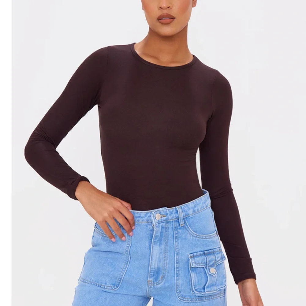 Bluenotes Purple Long Sleeve Bodysuit - Picture 1 of 10